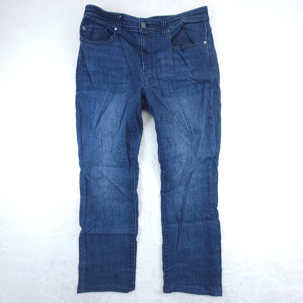 Fidelity Jeans Mens Size 35x27 Blue Denim JIMMY Straight Dark Wash